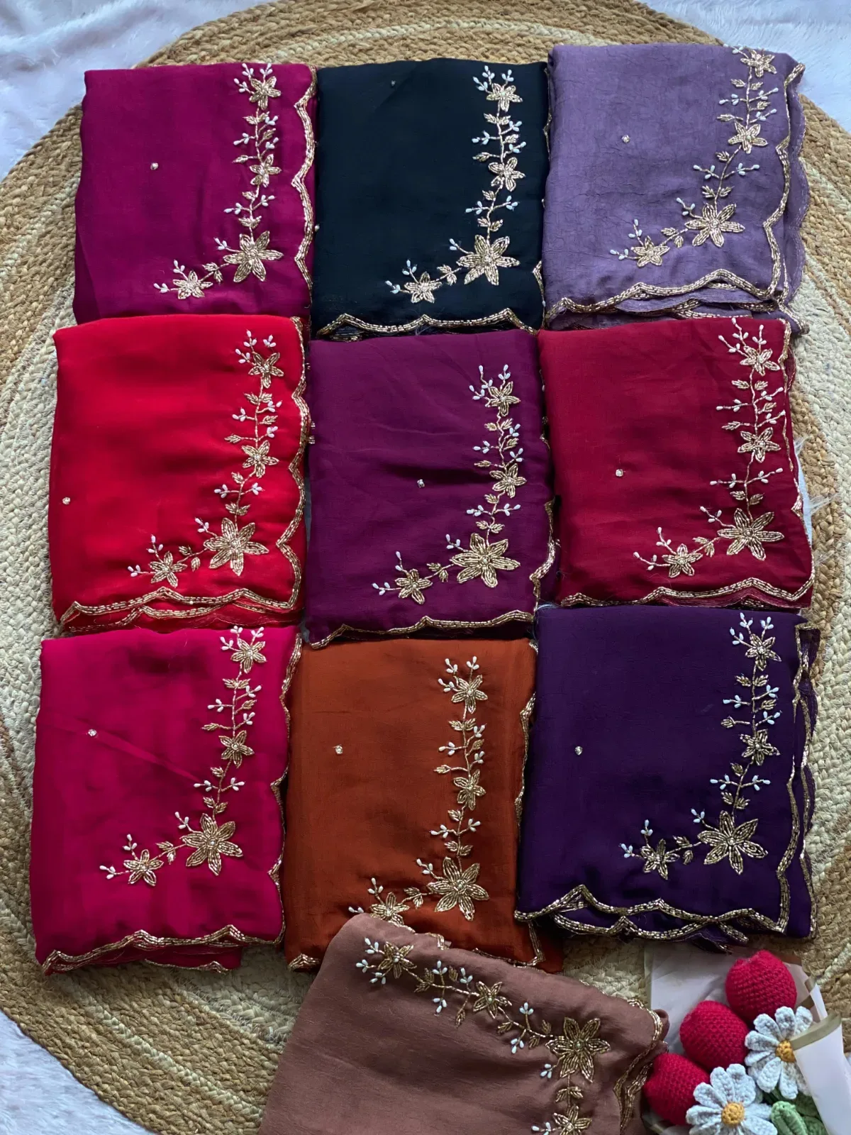 Soft Crush Saree MAROON